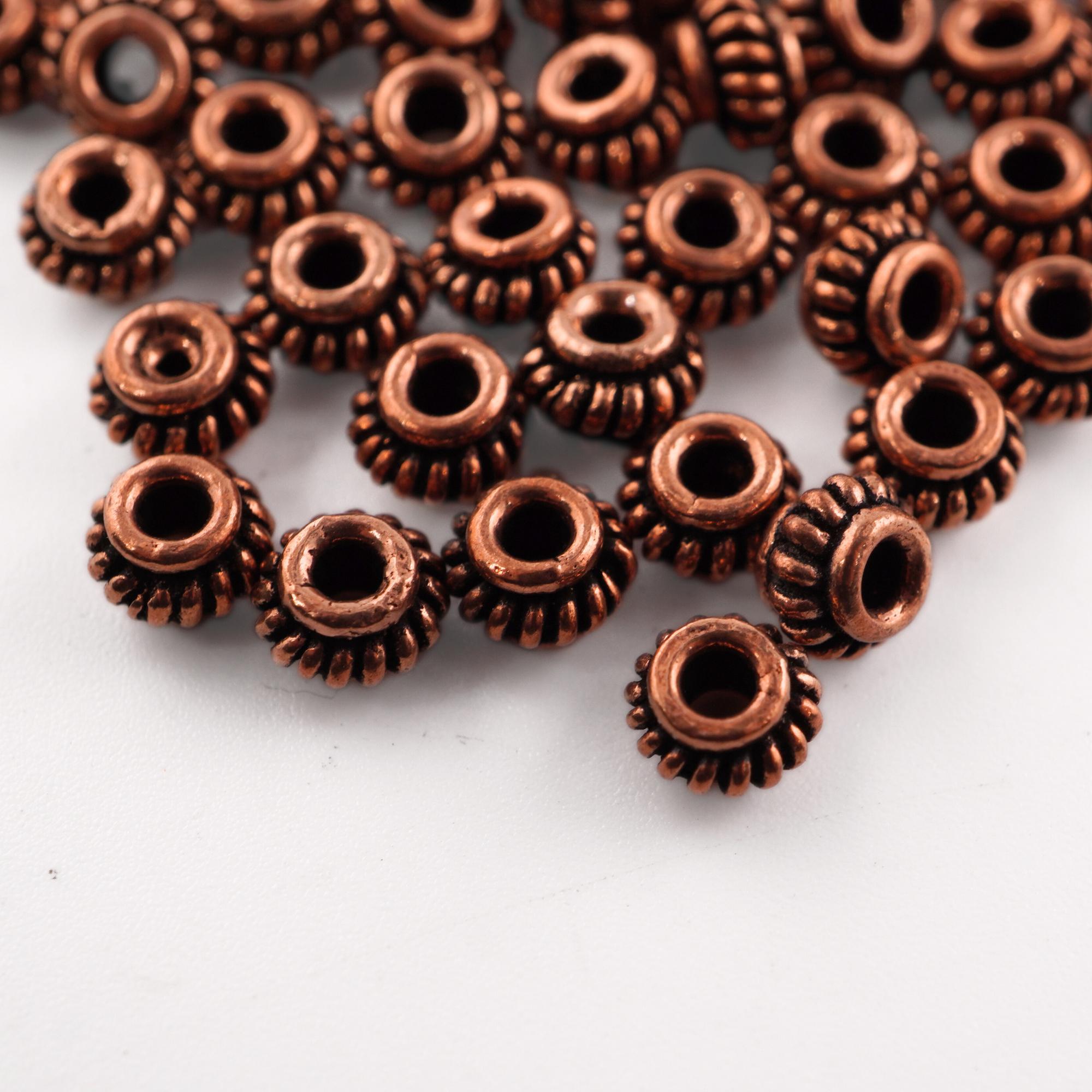 TierraCast copper heishi beads

