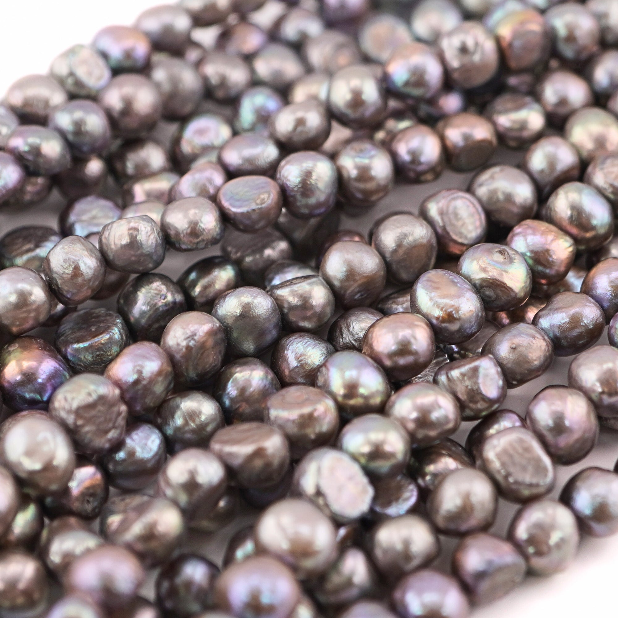 Unique Peacock Baroque Freshwater Pearl Strands for DIY Jewelry







