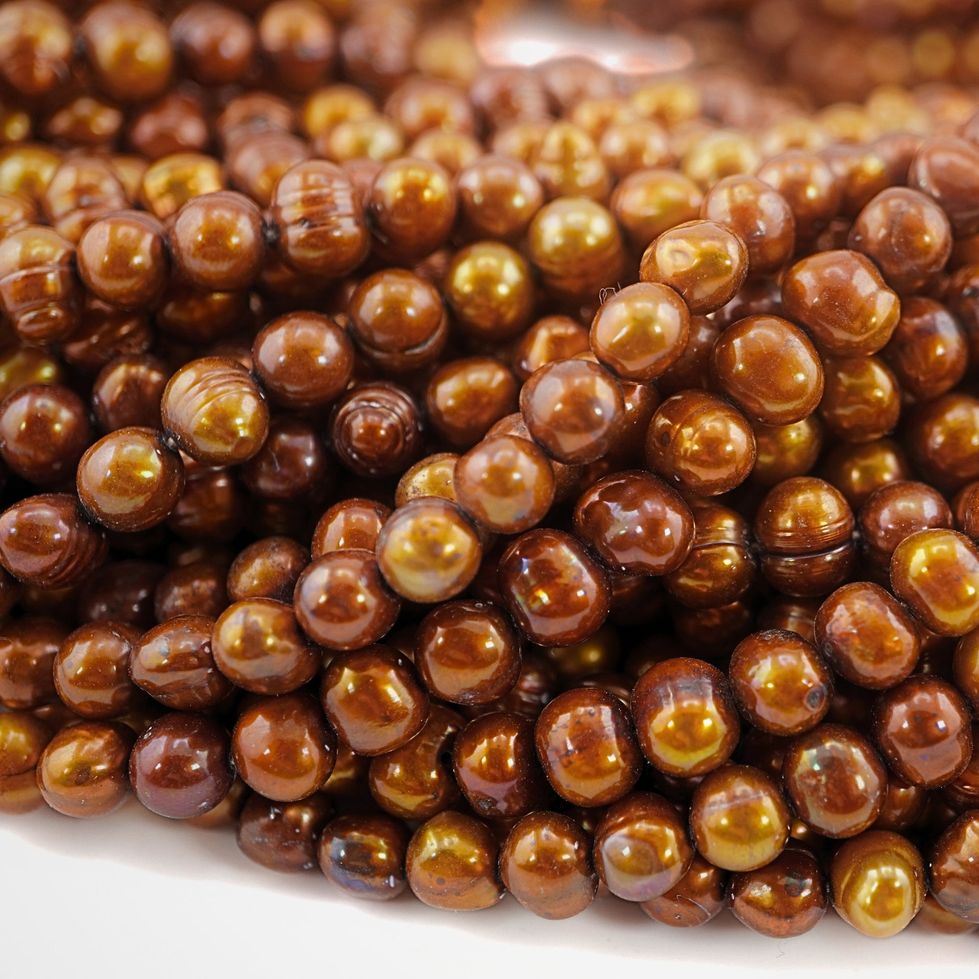 Warm tone potato pearls wholesale

