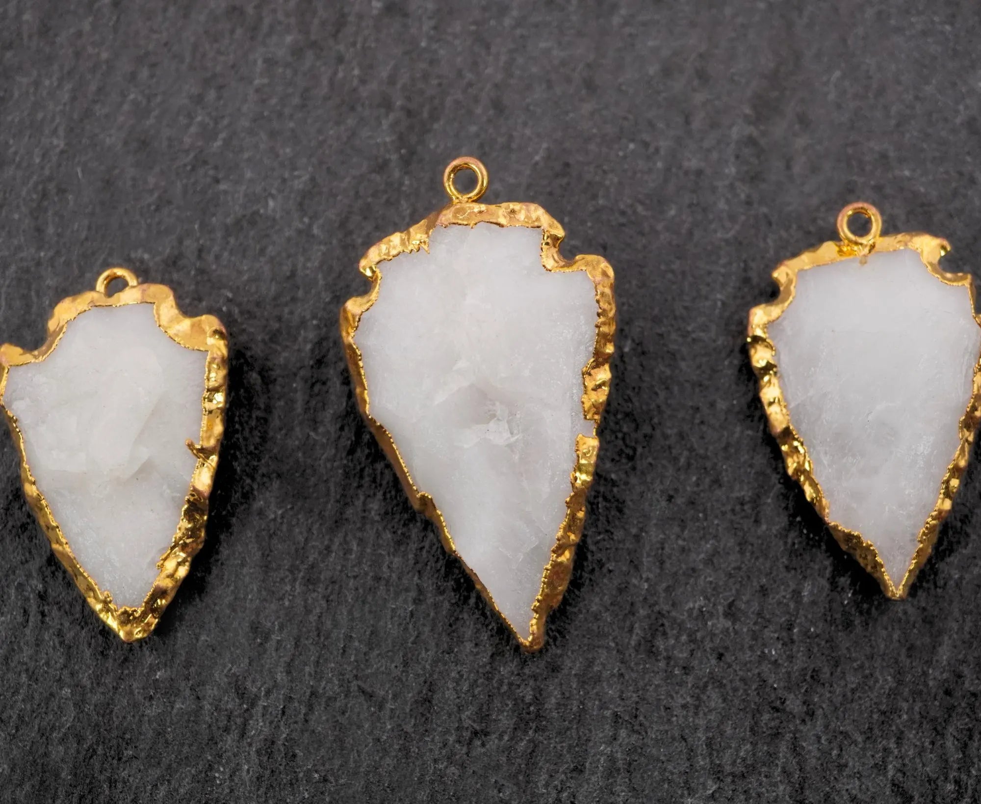 White Quartz Arrowhead Shape
