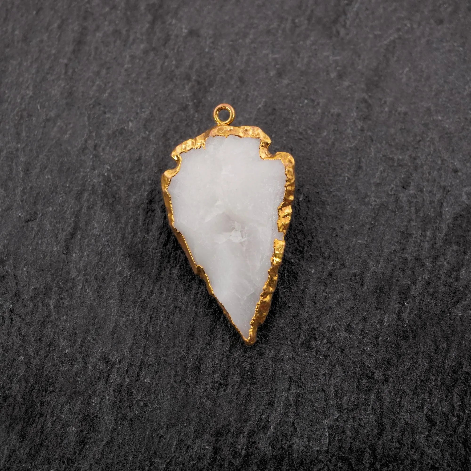 White Quartz Arrowhead Shape