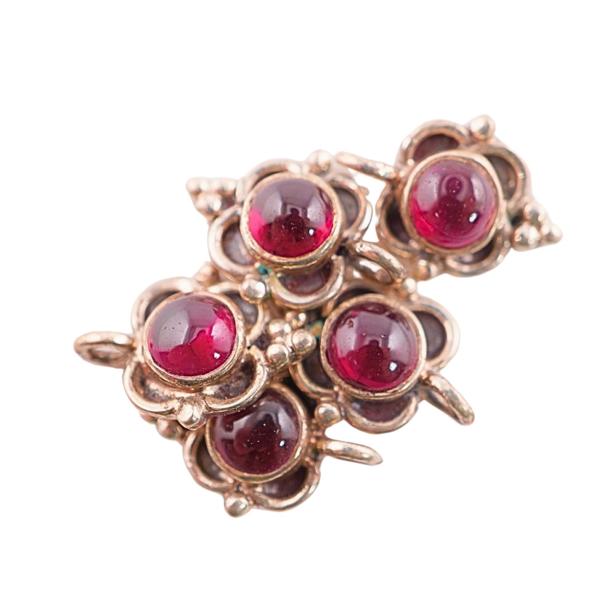 Wholesale garnet charm for jewelry making

