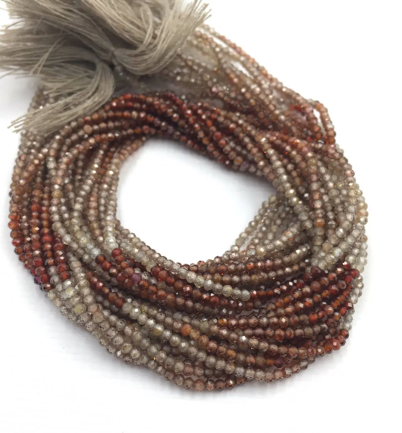 Zircon Faceted Rondelle Shape Strand Beads