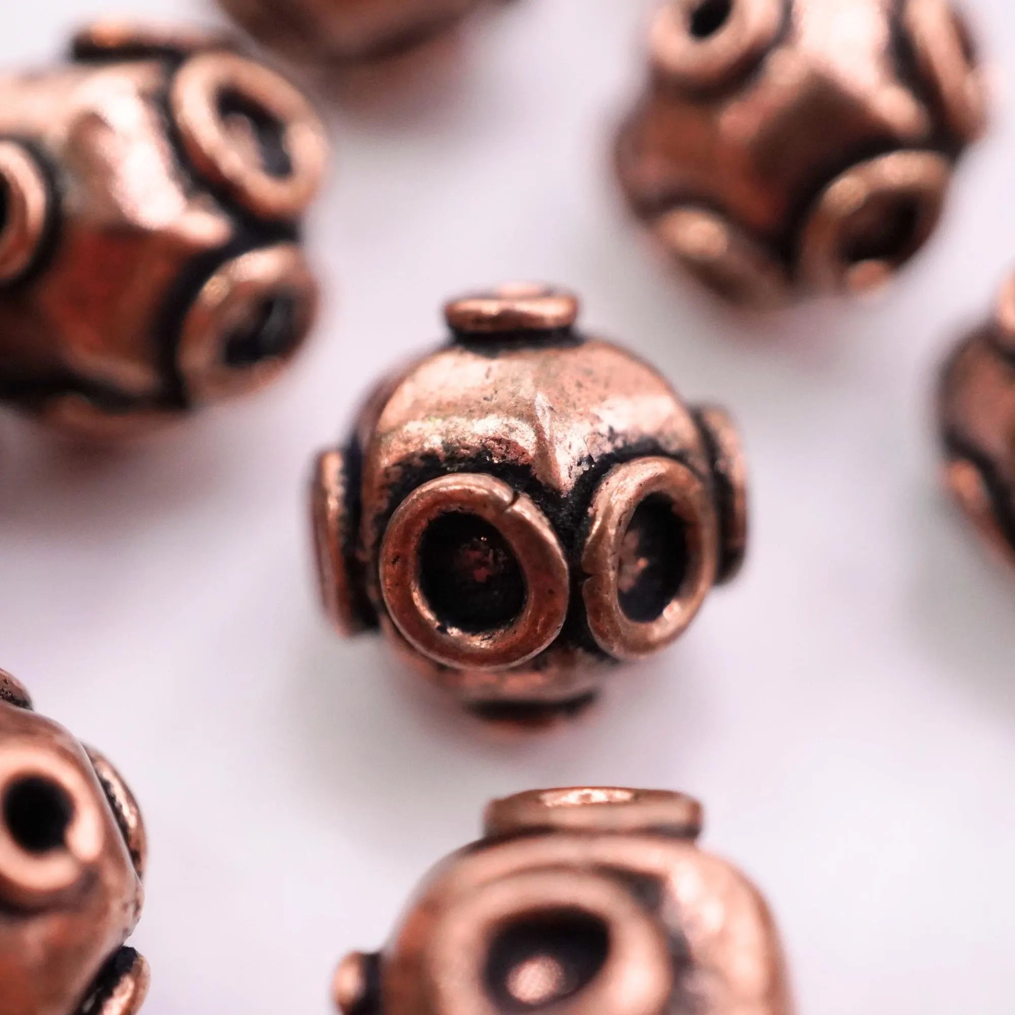 antique copper beads for jewelry making

