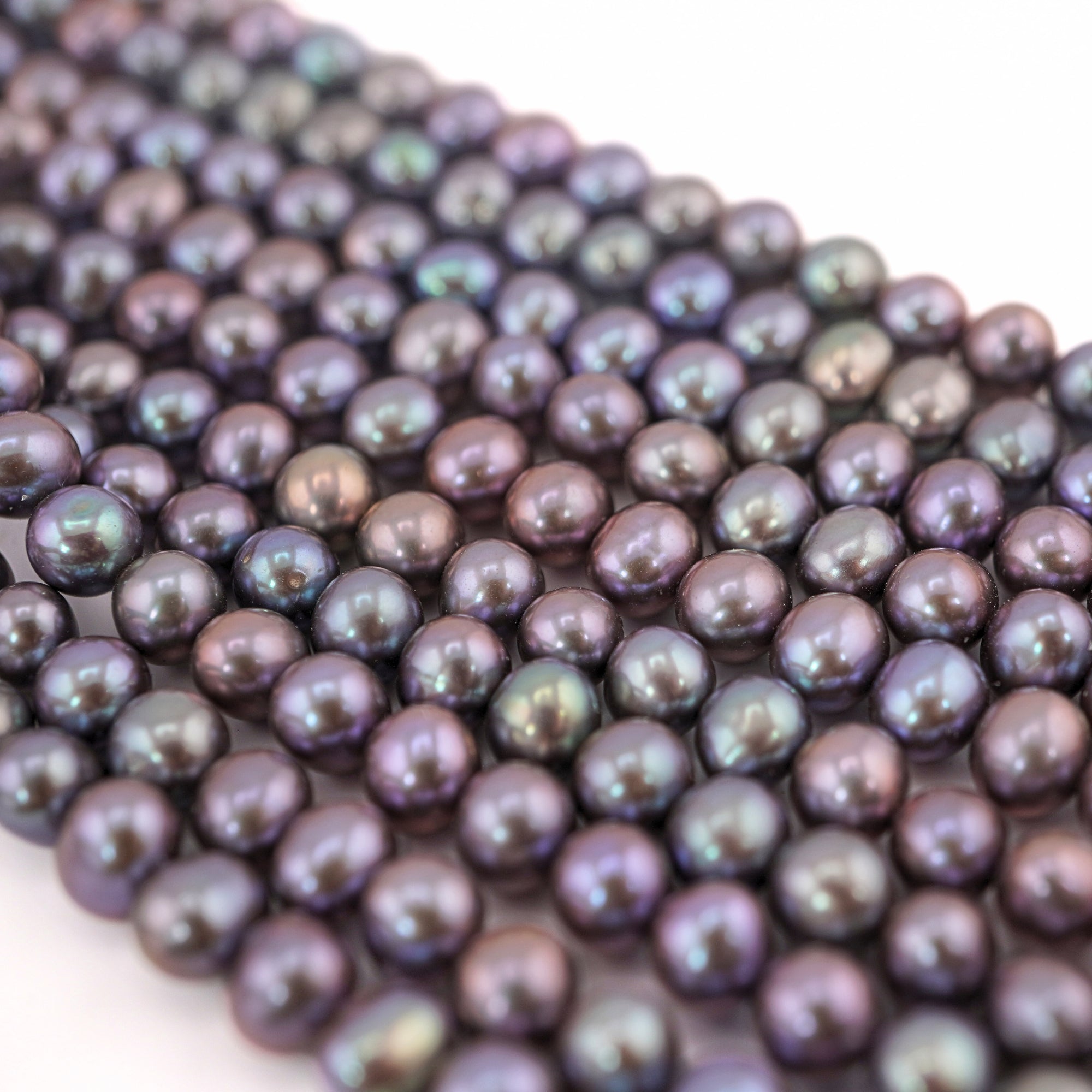cultured violet pearl beads wholesale

