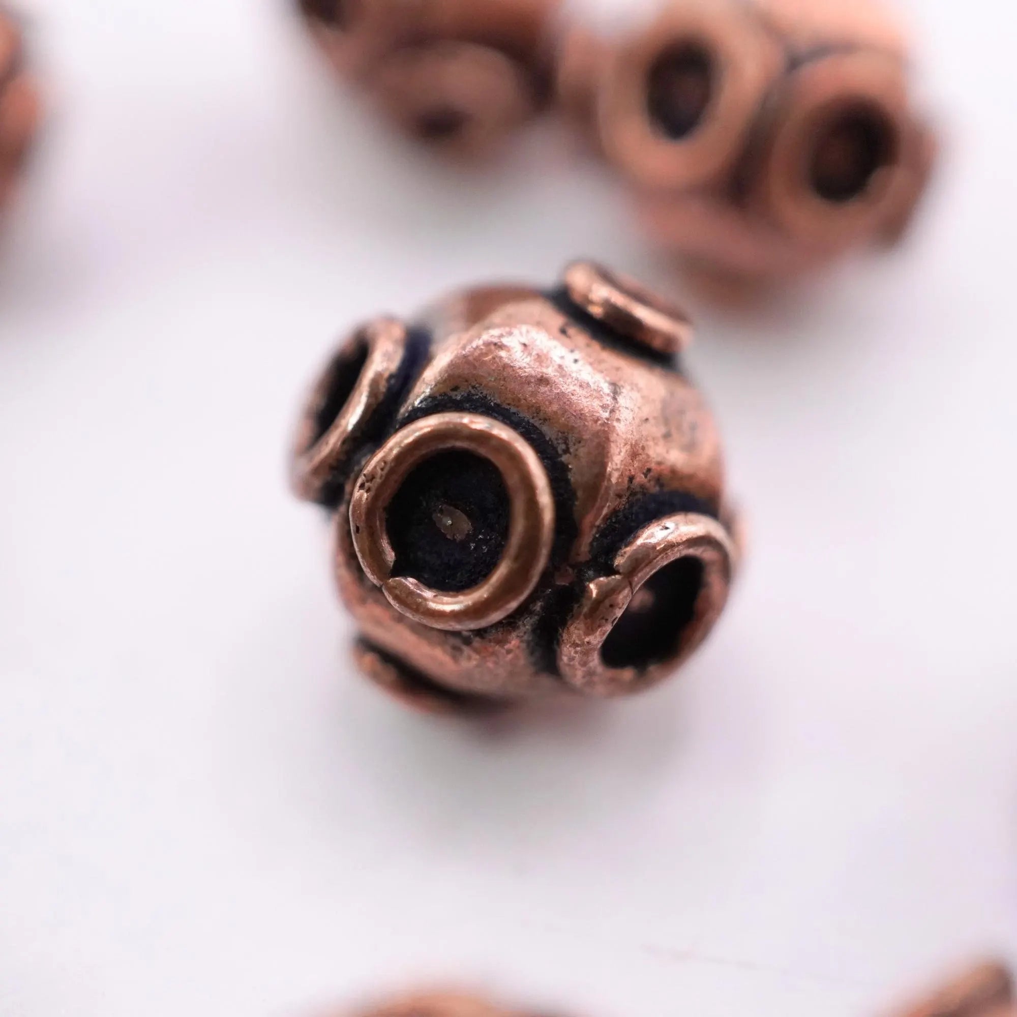large copper beads for handmade jewelry

