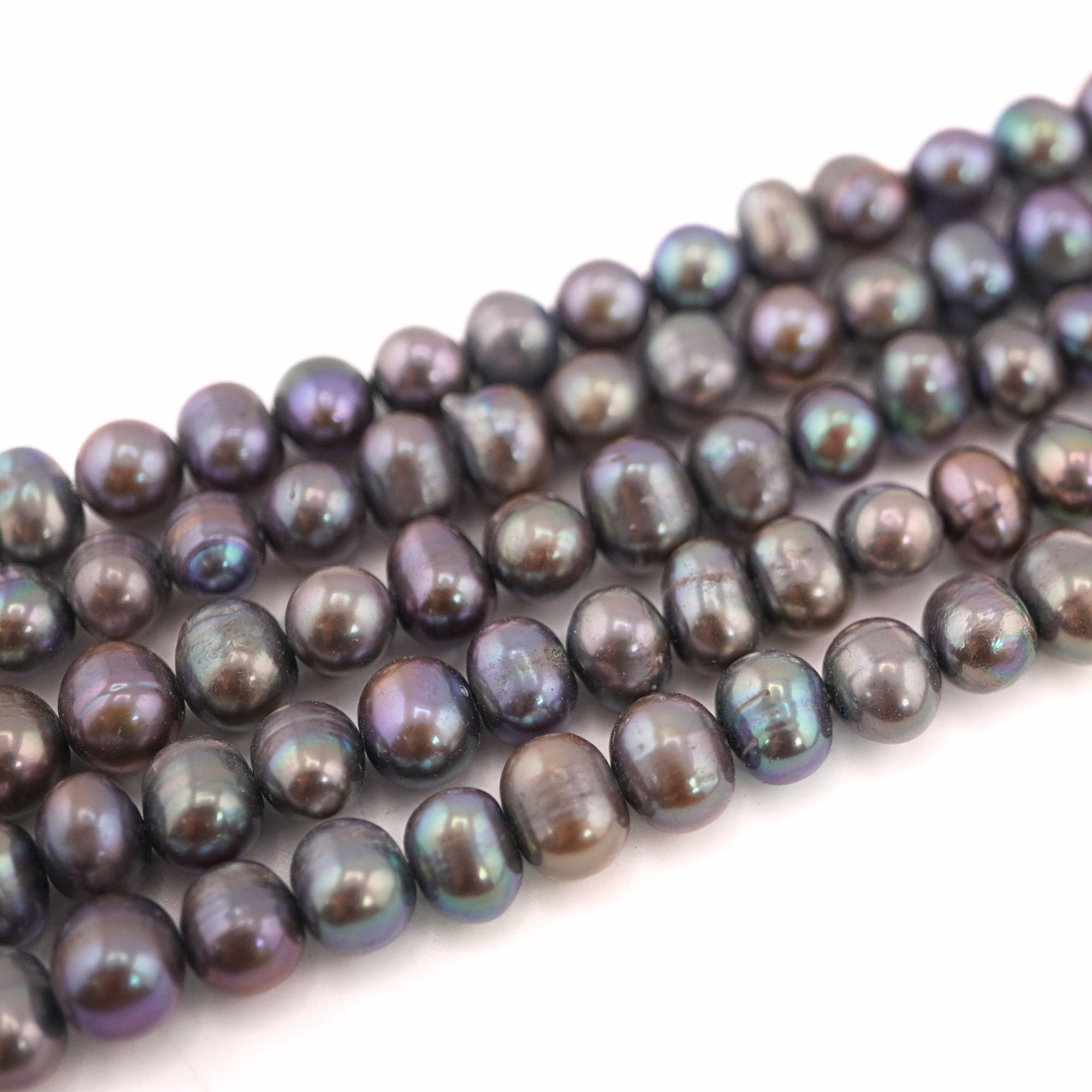 oval freshwater beads for necklaces

