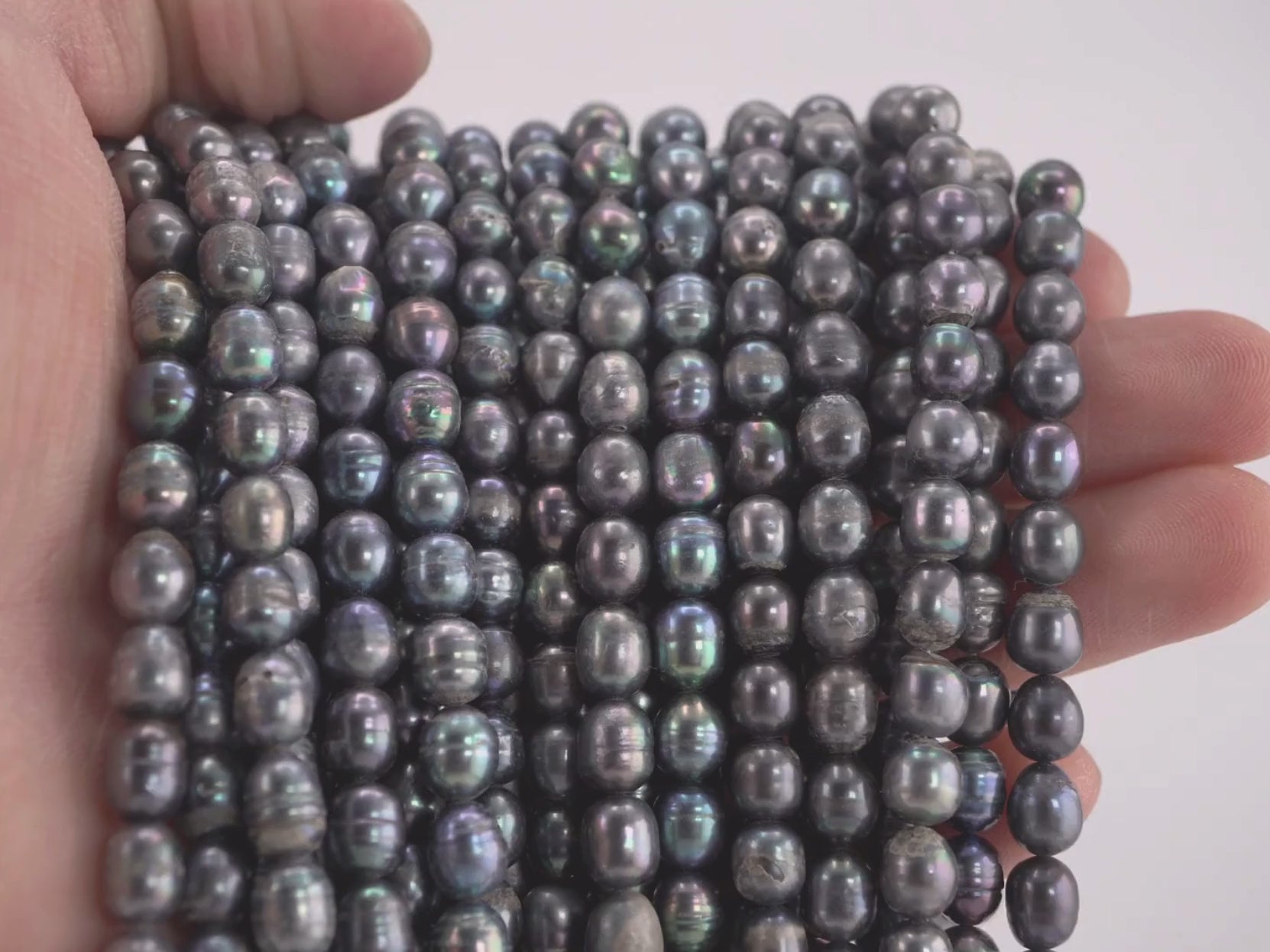 Gem beads wholesale – oval pearls

