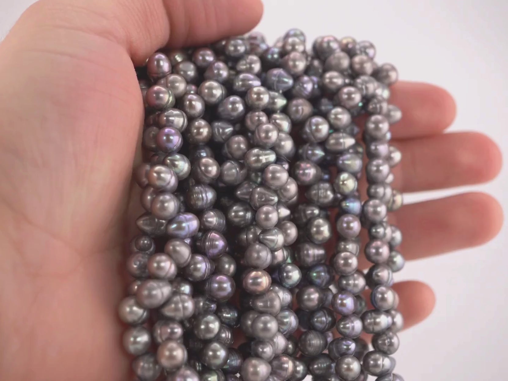 Jewelry making real peacock pearls

