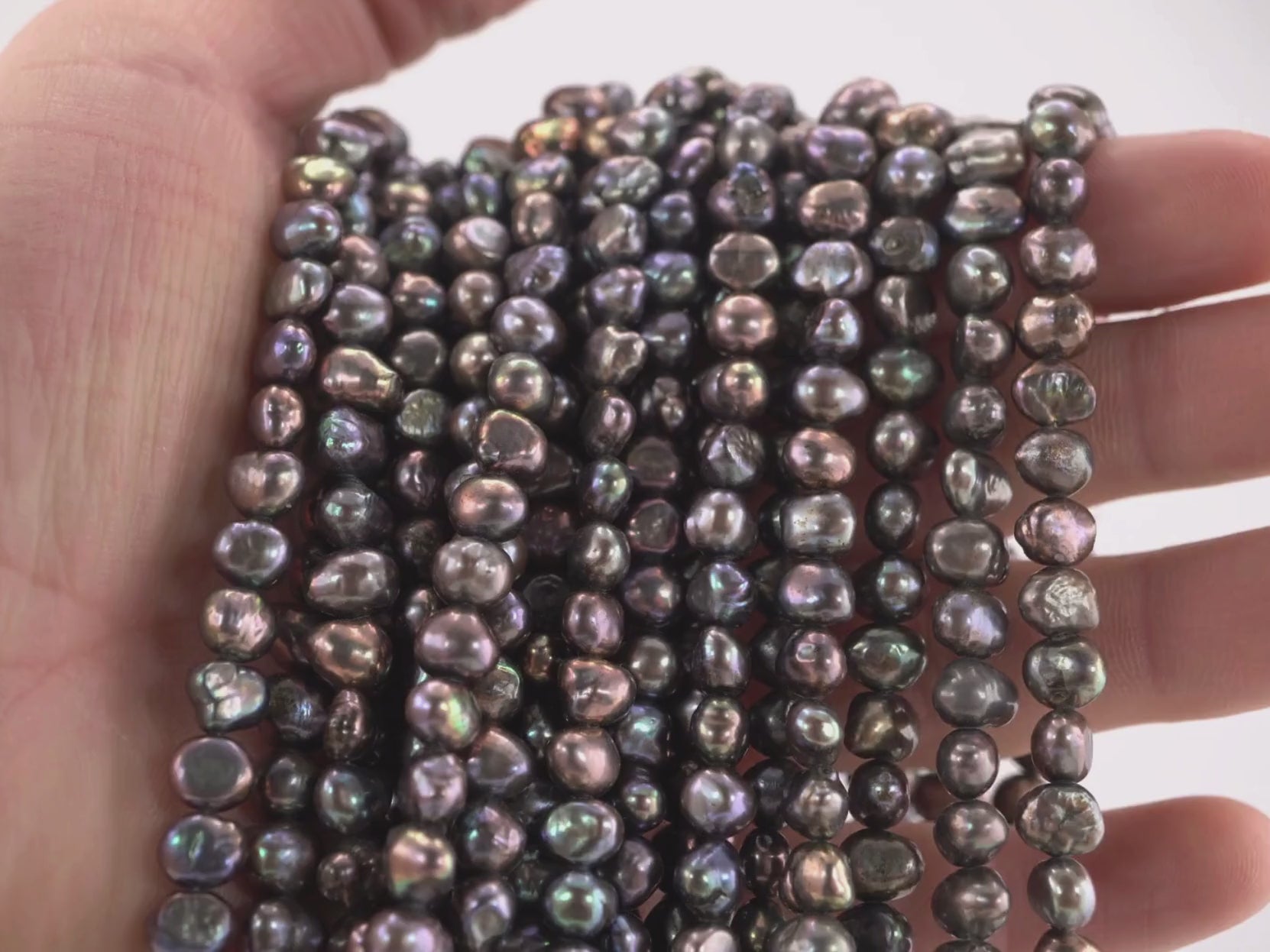 High-Quality Peacock Freshwater Pearls for Beading and Crafting

