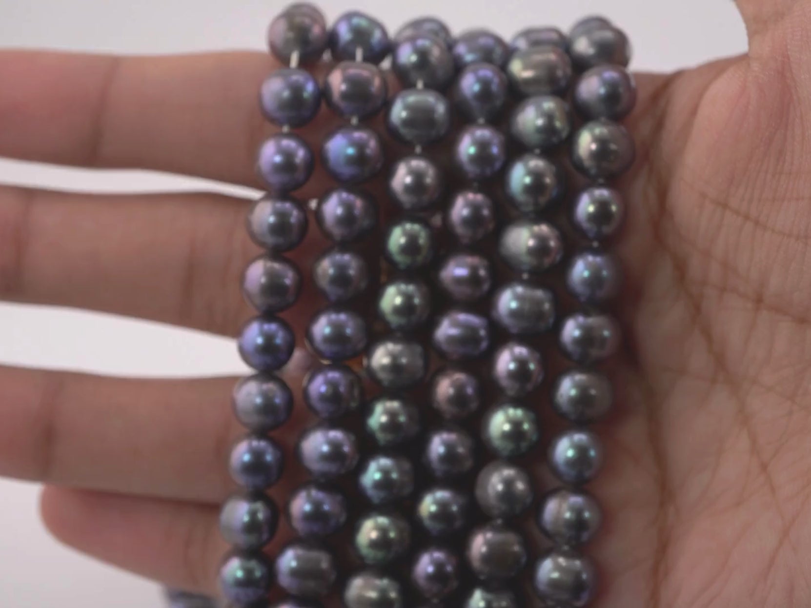 Oval freshwater pearls wholesale strand

