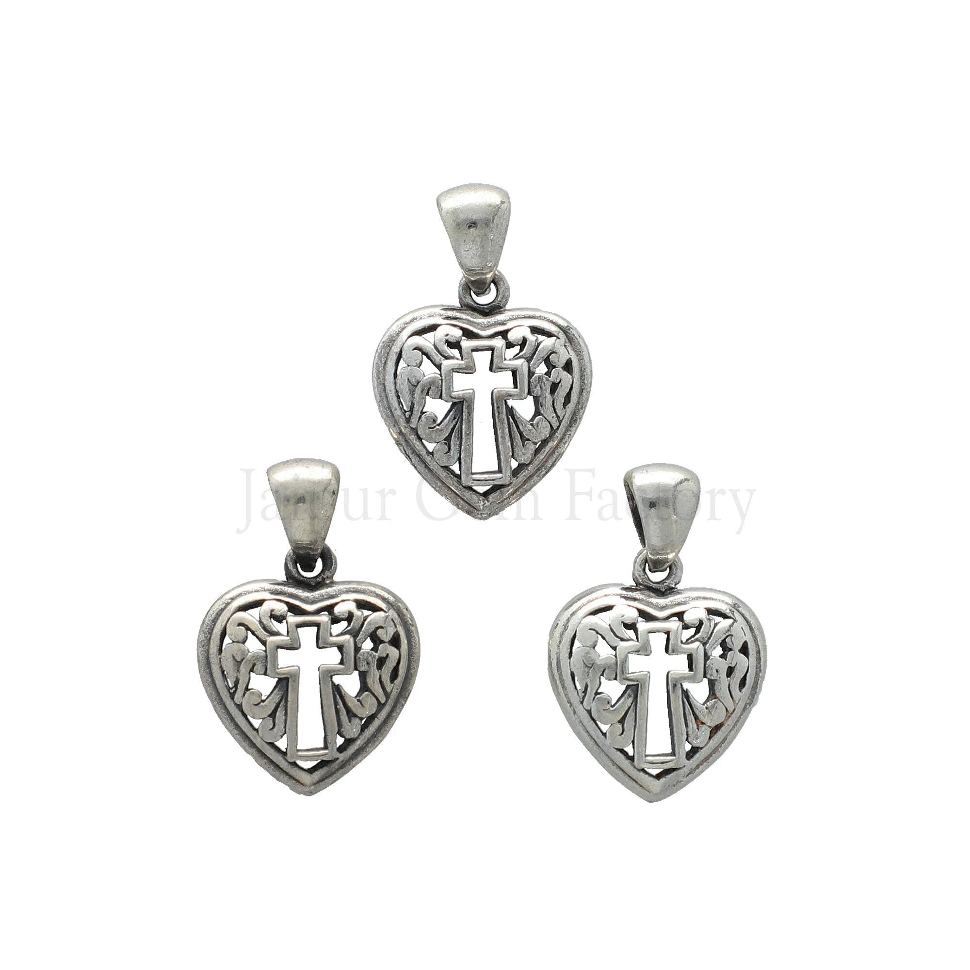 sterling silver faith love pendant


