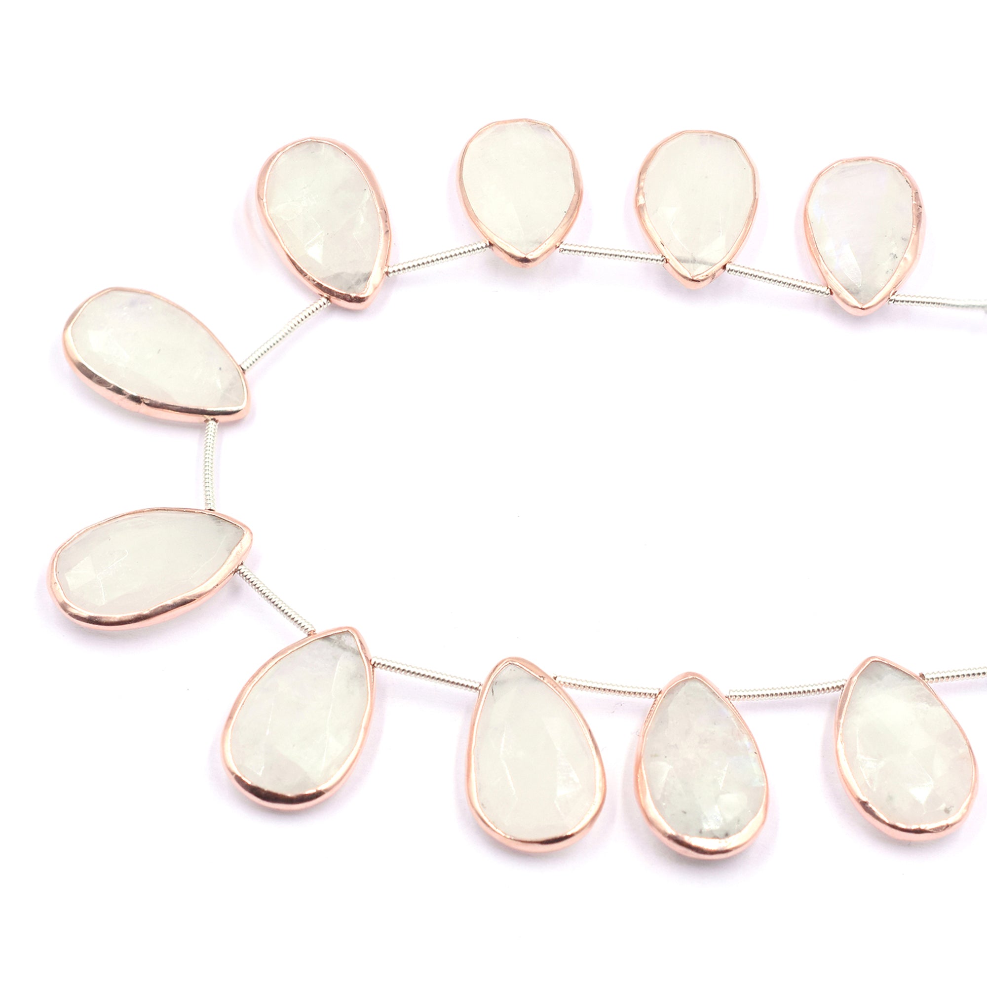 Pear shaped moonstone beads
