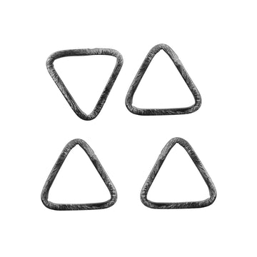 24mm triangle hoops black

