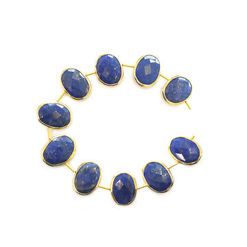 Lapis Lazuli Coin Drilled Strand Wholesale