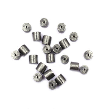 8x10mm cylinder beads black

