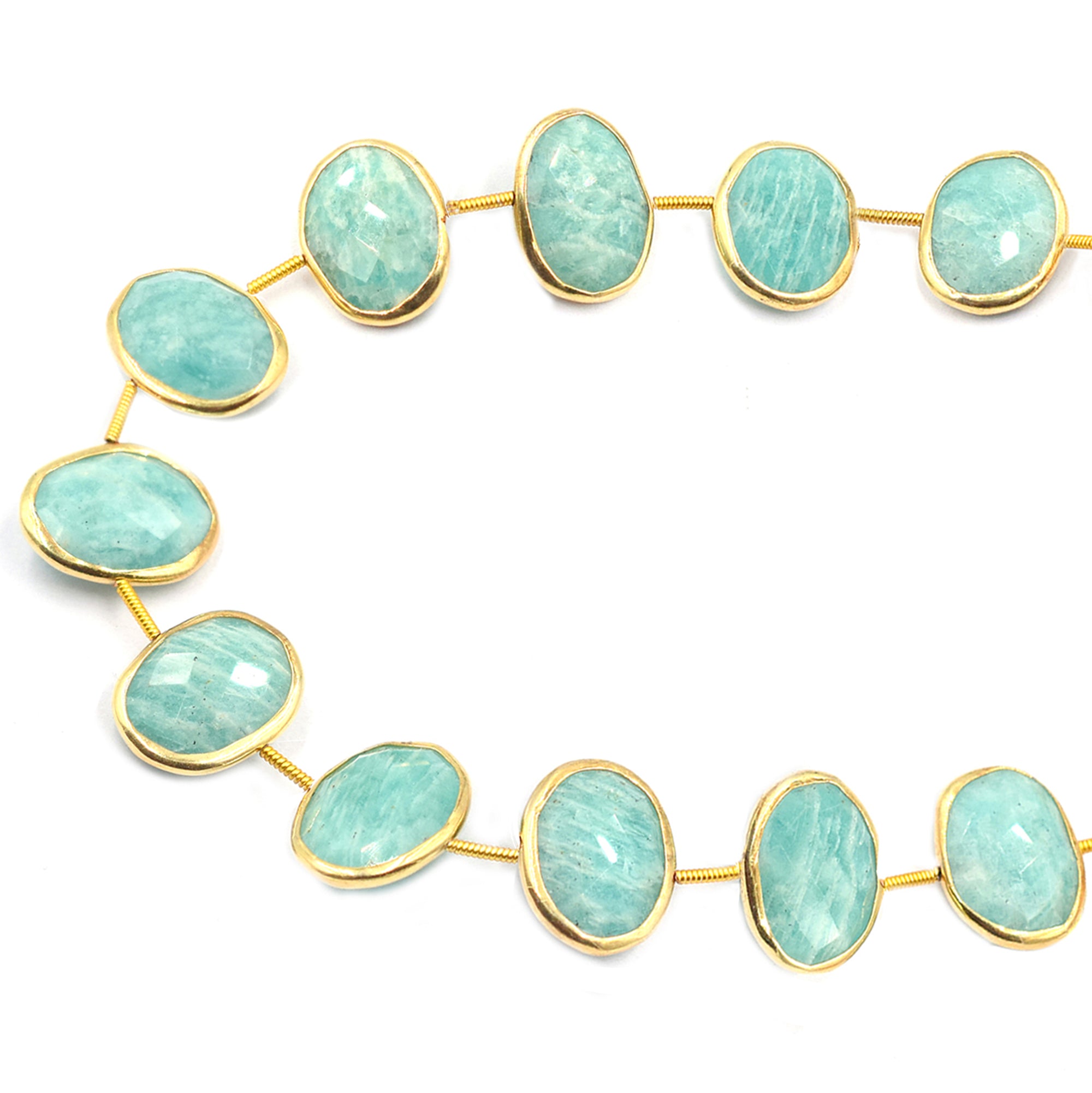 Amazonite Oval gemstone strands