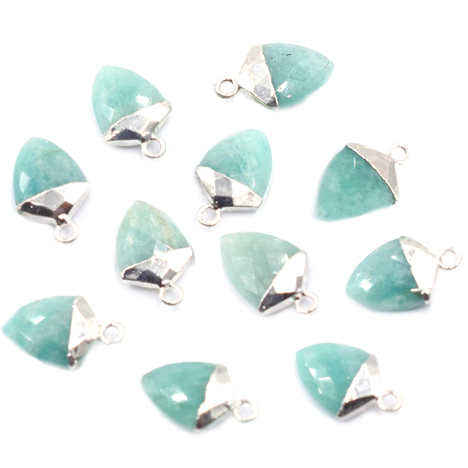 Amazonite shield pendant