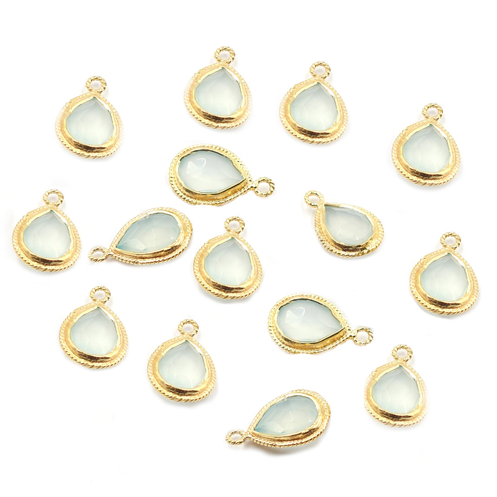 Vermeil Aqua Chalcedony jewelry