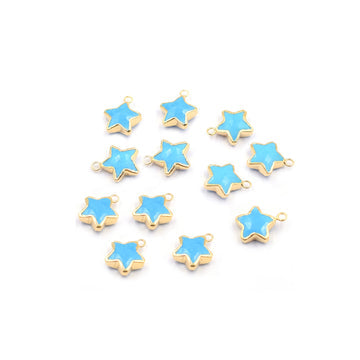 Gold plated Howlite star pendant