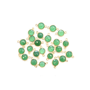 Green onyx round connector