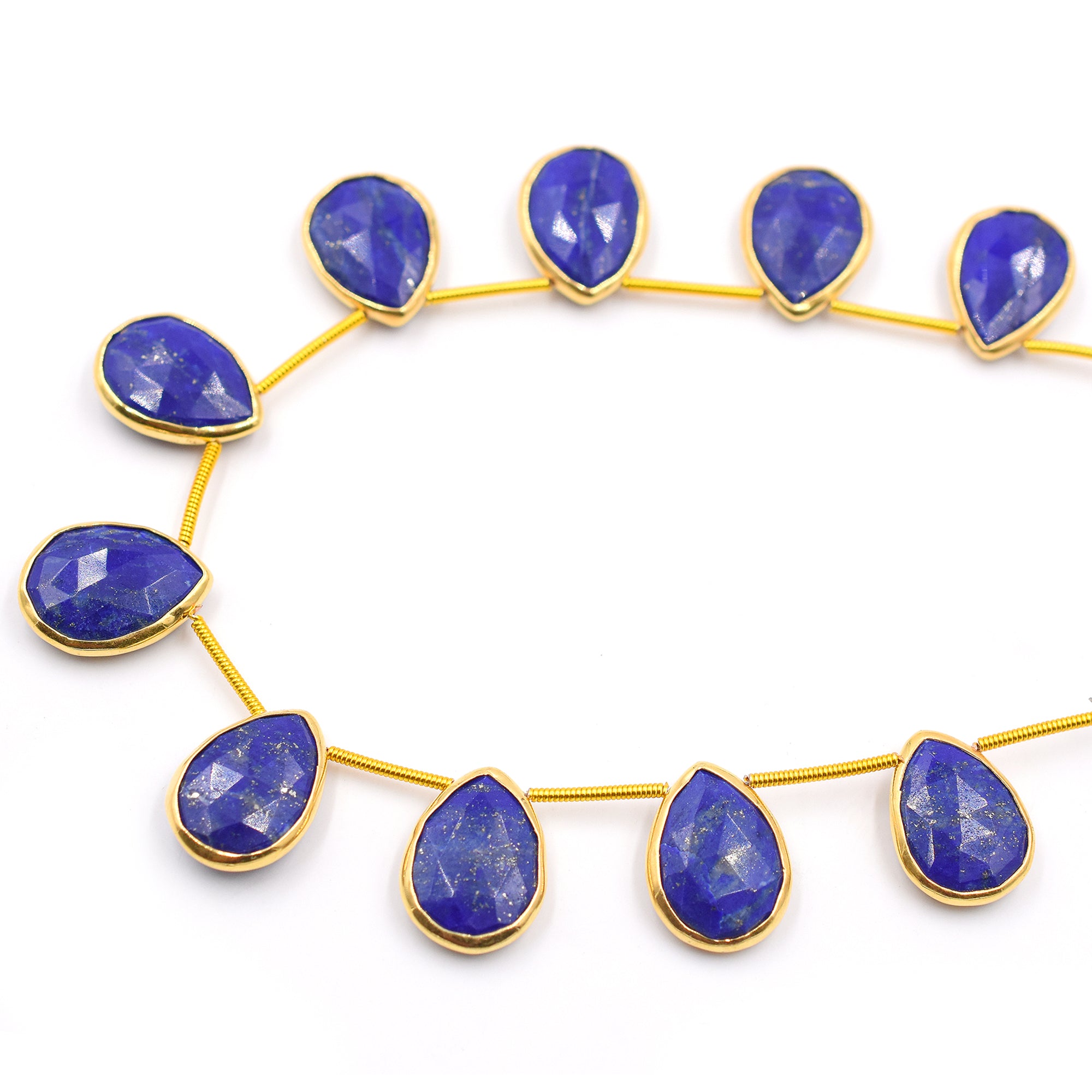 lapis lazuli wholesaler pear silver strand