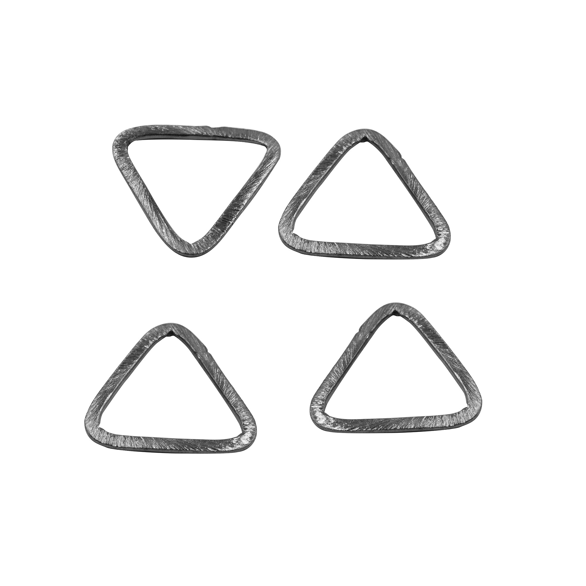 Black triangle connector charm


