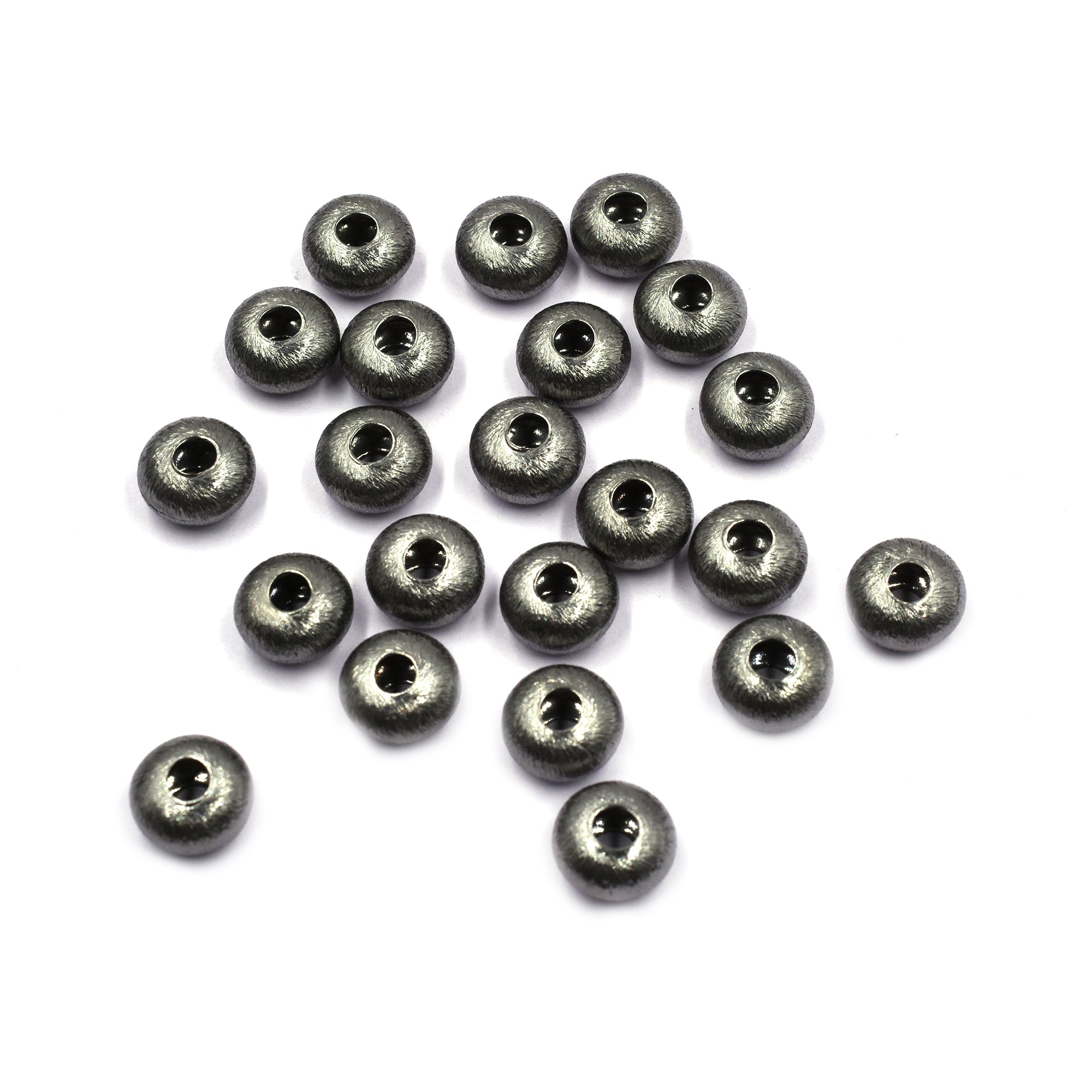 Brushed Matte Donut Jewelry Beads

