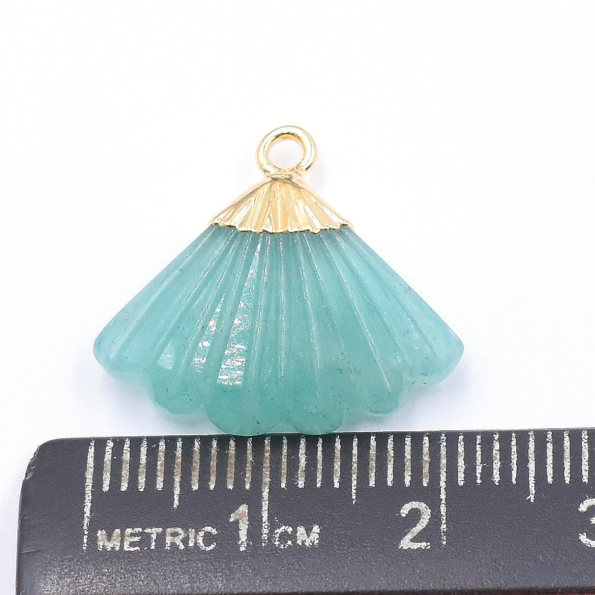 Bulk Amazonite Feather Pendant