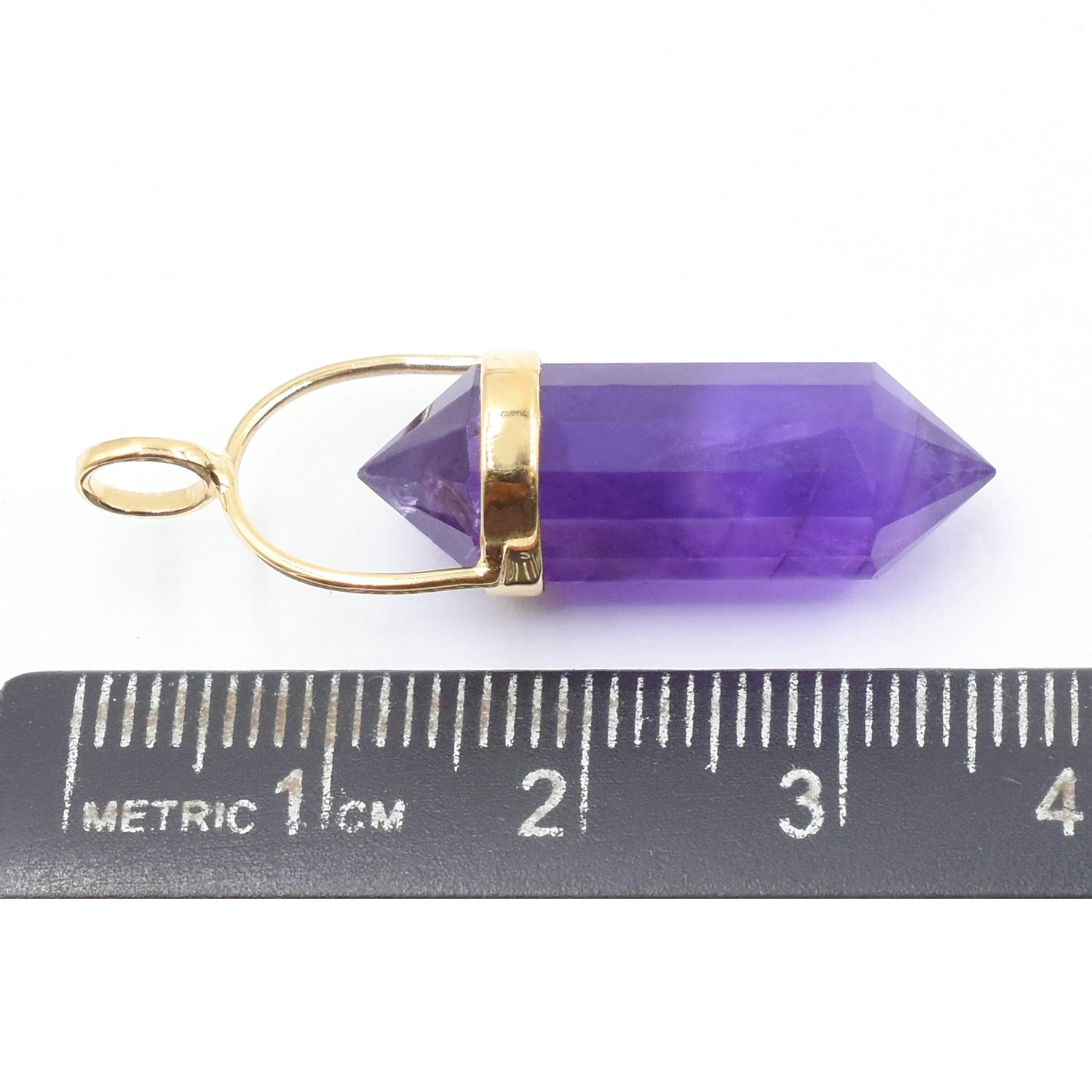 Bulk Amethyst Bezel Pendant Silver Vermeil






