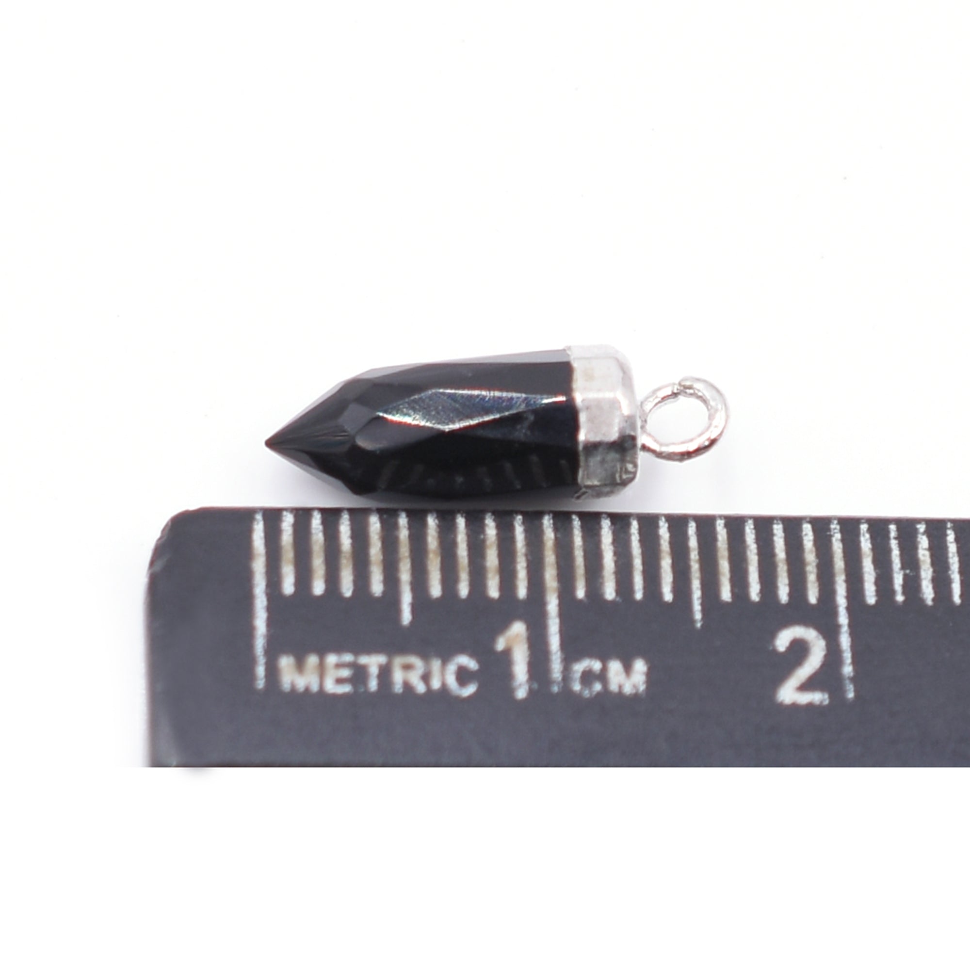 Bullet Shape Onyx Silver Jewelry Supplies

