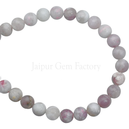Lepidolite Smooth Round Beads 8mm 15 Inch Strand