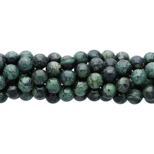 Kambaba Jasper Smooth Round Beads 8mm 15 Inch Strand