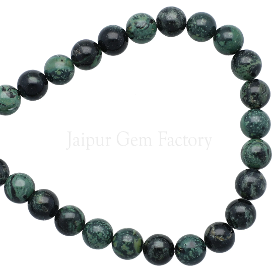 Kambaba Jasper Smooth Round Beads 8mm 15 Inch Strand