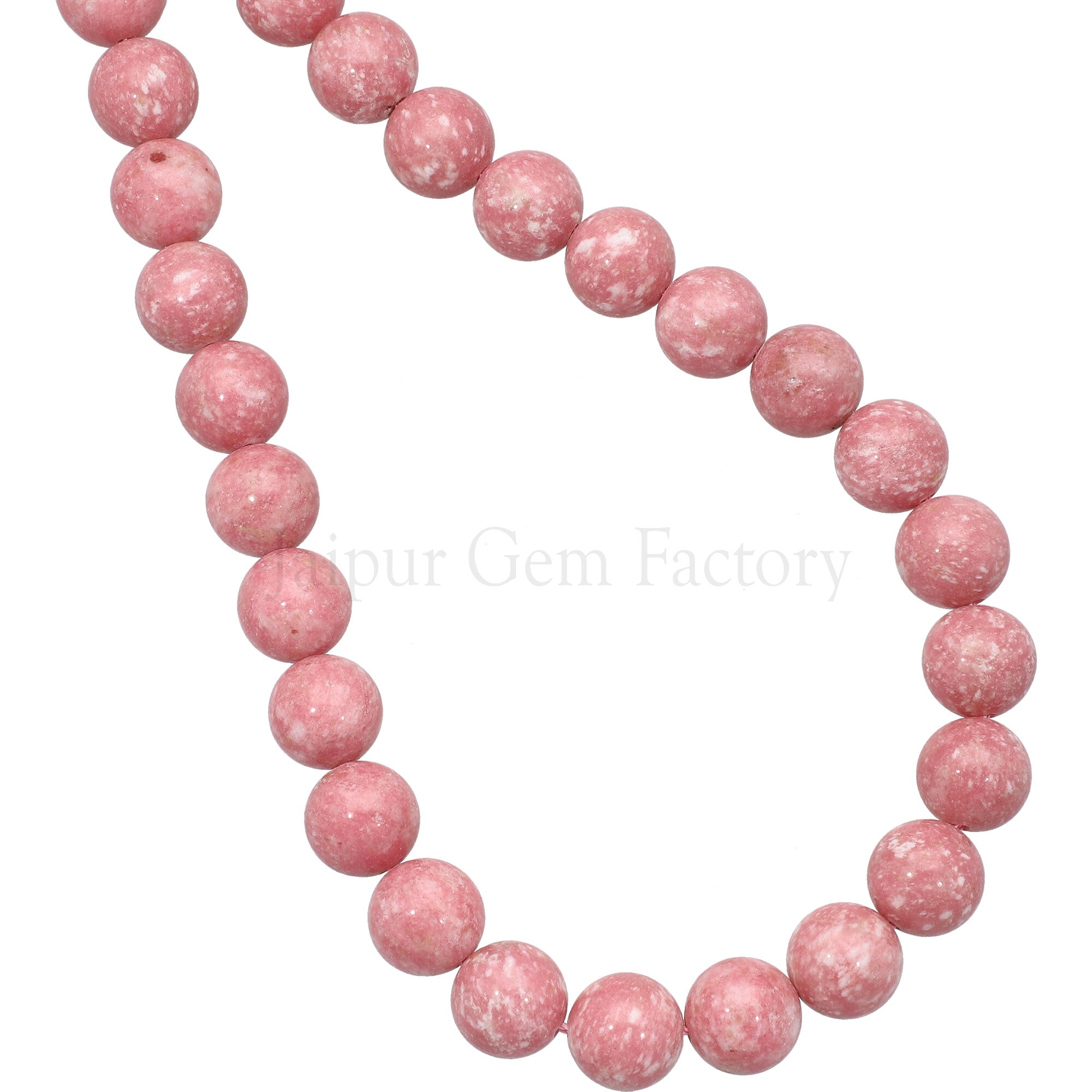 10 MM Thulite Smooth Round Beads 15 Inches Strand