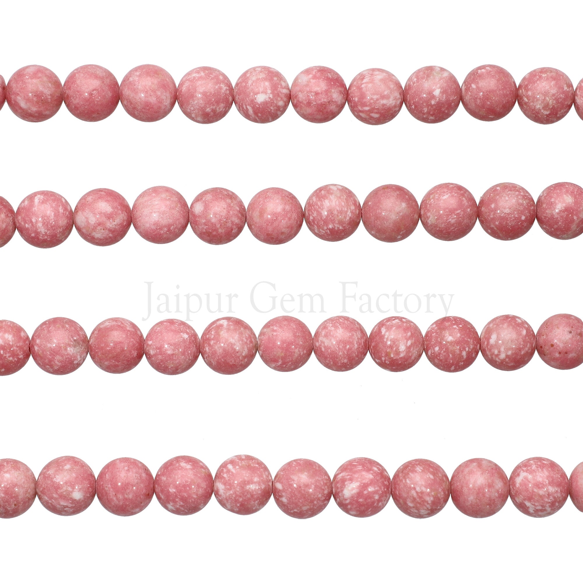 10 MM Thulite Smooth Round Beads 15 Inches Strand