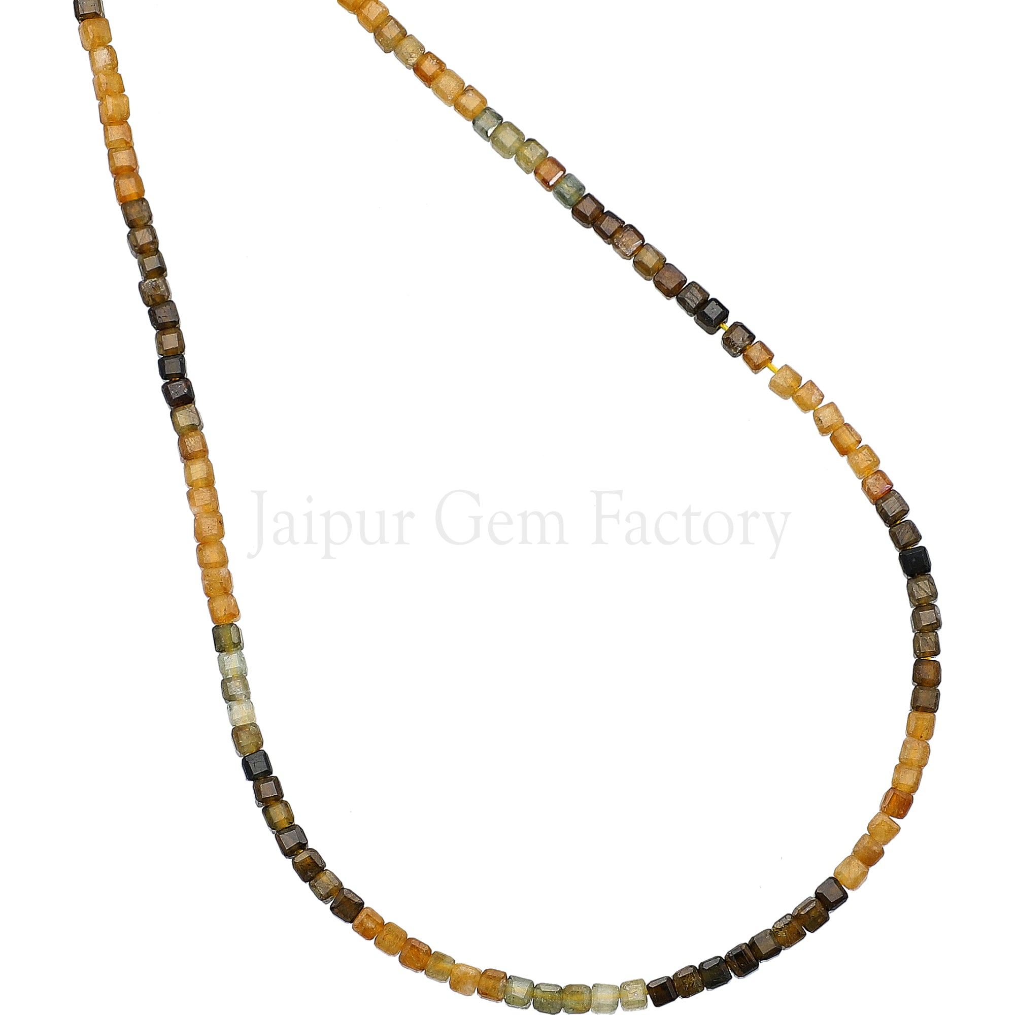 2-2.5 MM Petro Tourmaline Faceted Box Beads 15 Inches Strand