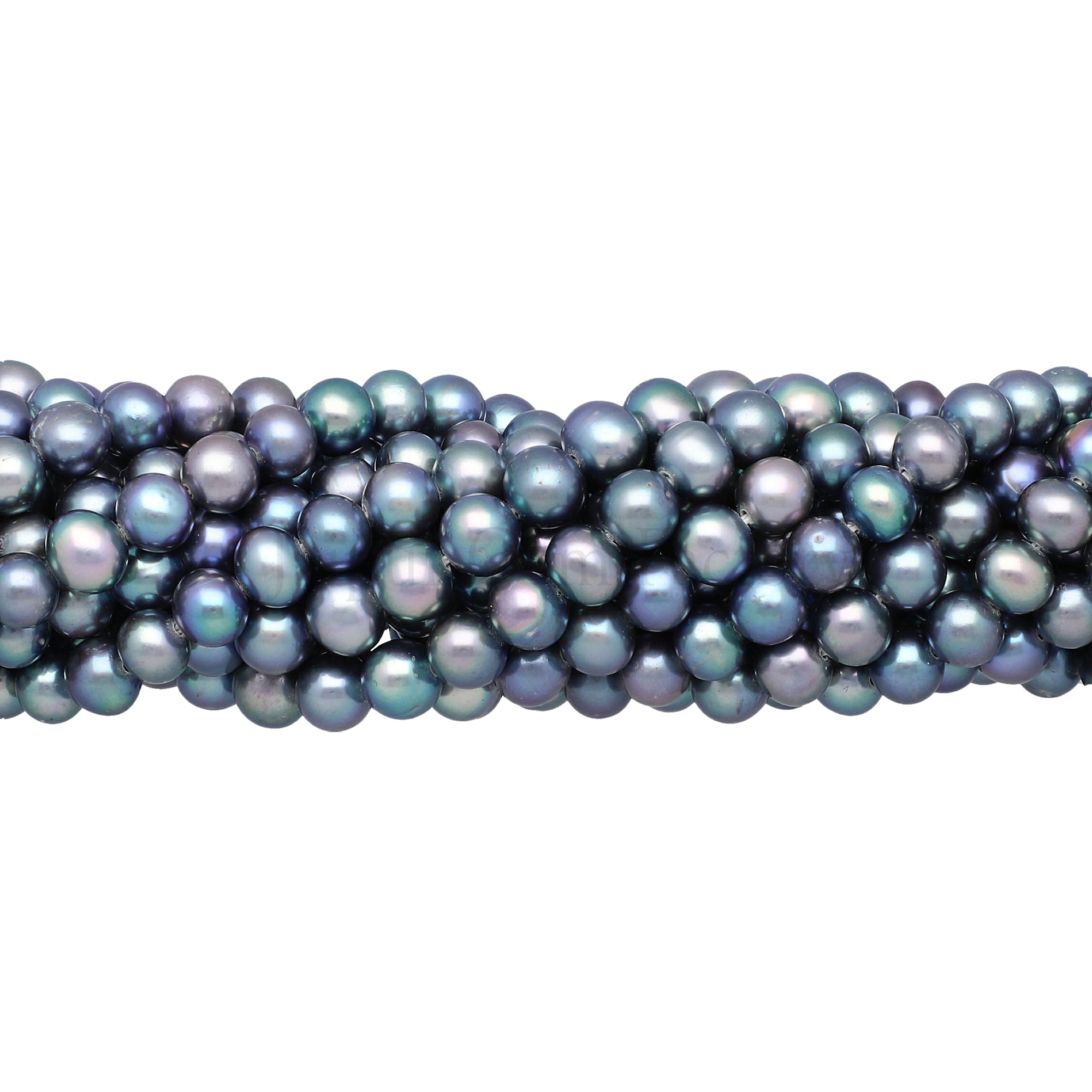 Purple Fresh Water Pearl Smooth Potato Shape Strand