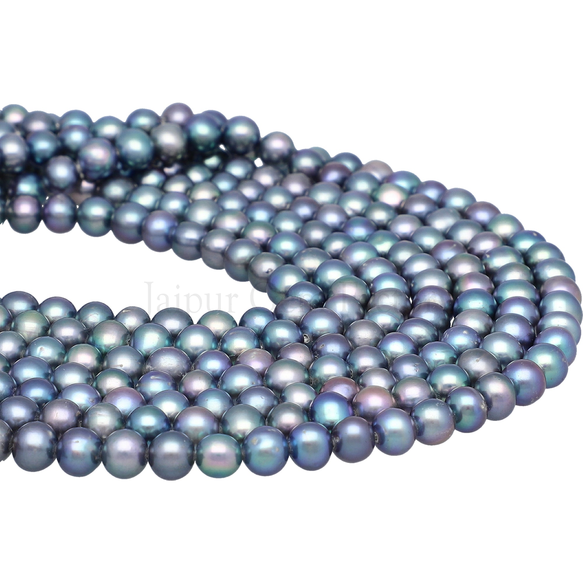 Purple Fresh Water Pearl Smooth Potato Shape Strand