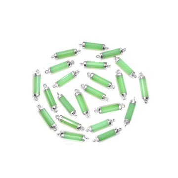 Chalcedony gemstone DIY connector

