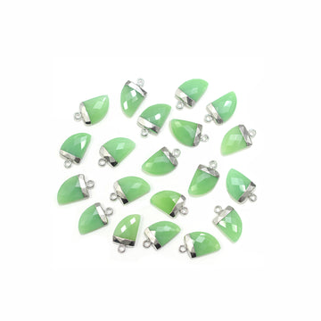 Chrysoprase pendant for jewelry making