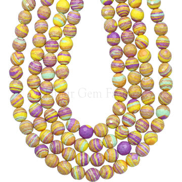 Colorful rainbow beads natural gemstone strand