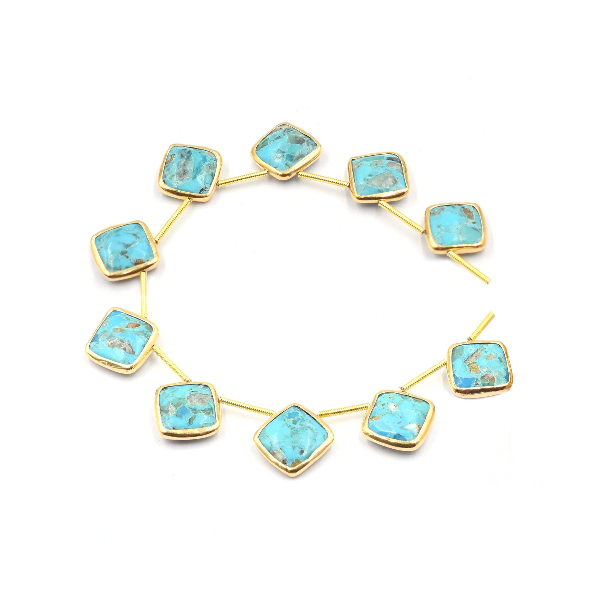 Kingman turquoise cushion strand