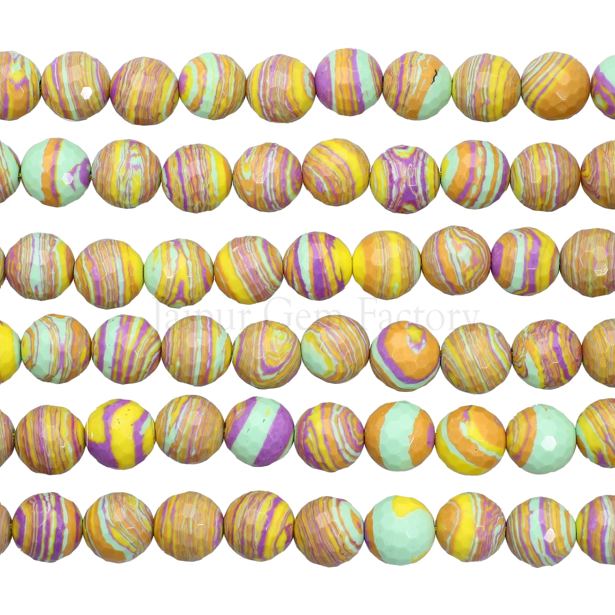 Faceted gemstone beads natural gemstone strand