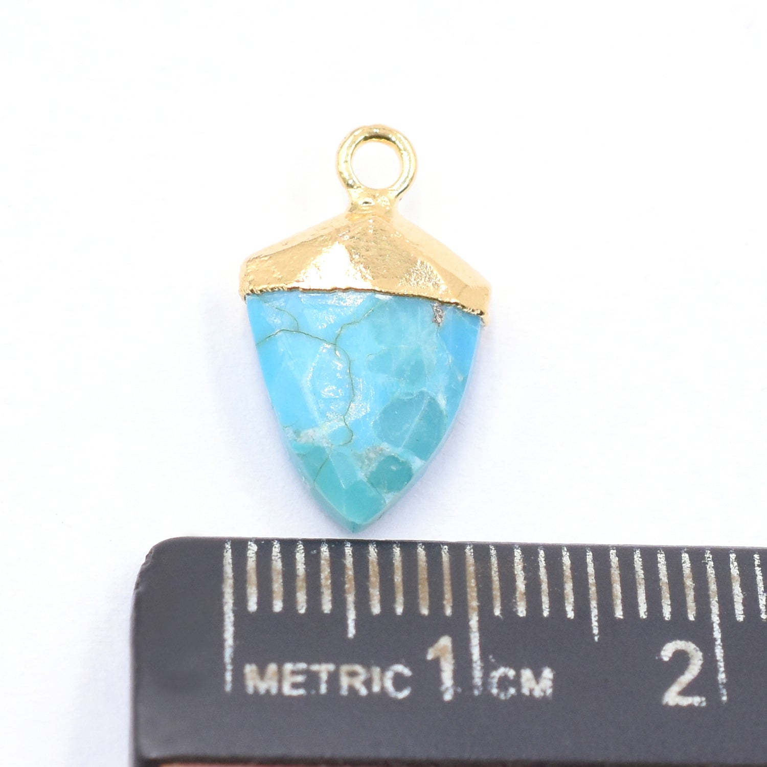 Gold Turquoise Pendant