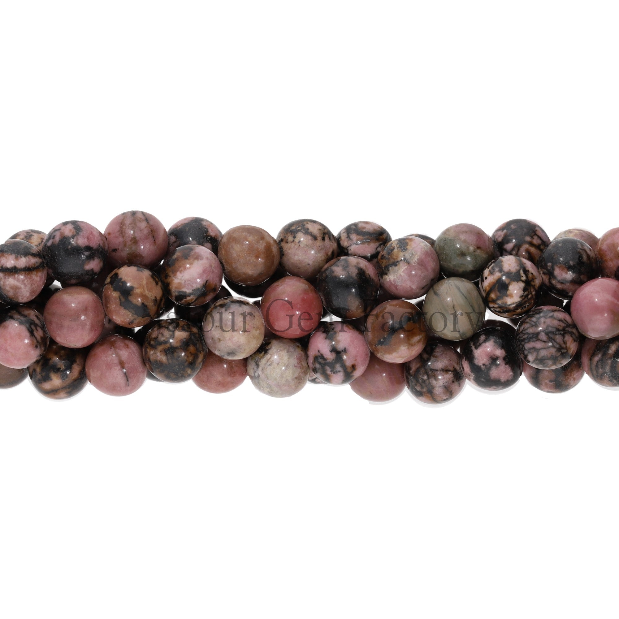 High-Quality 8MM Rhodonite Gemstone