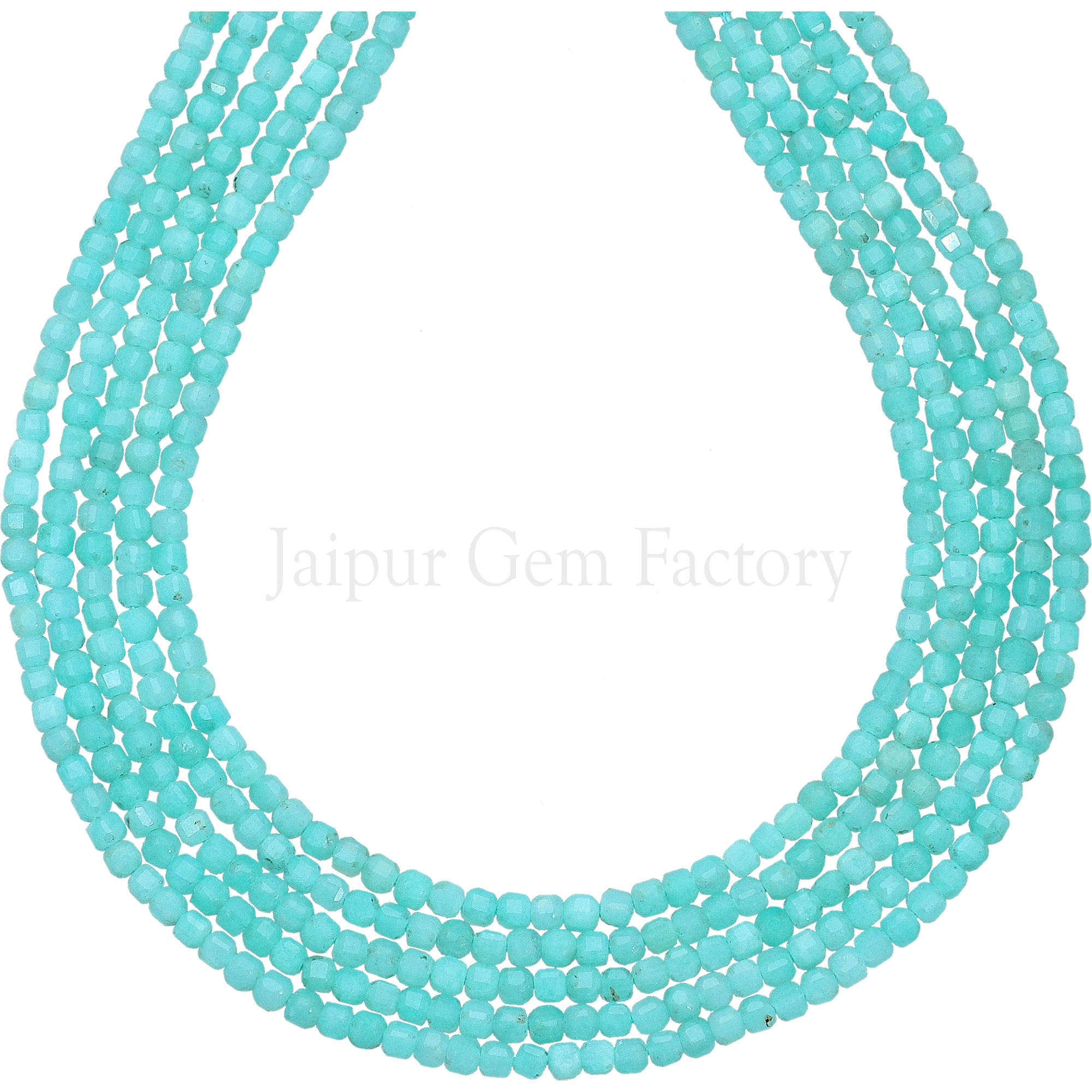 High-Quality Amazonite Faceted Gemstone Beads
