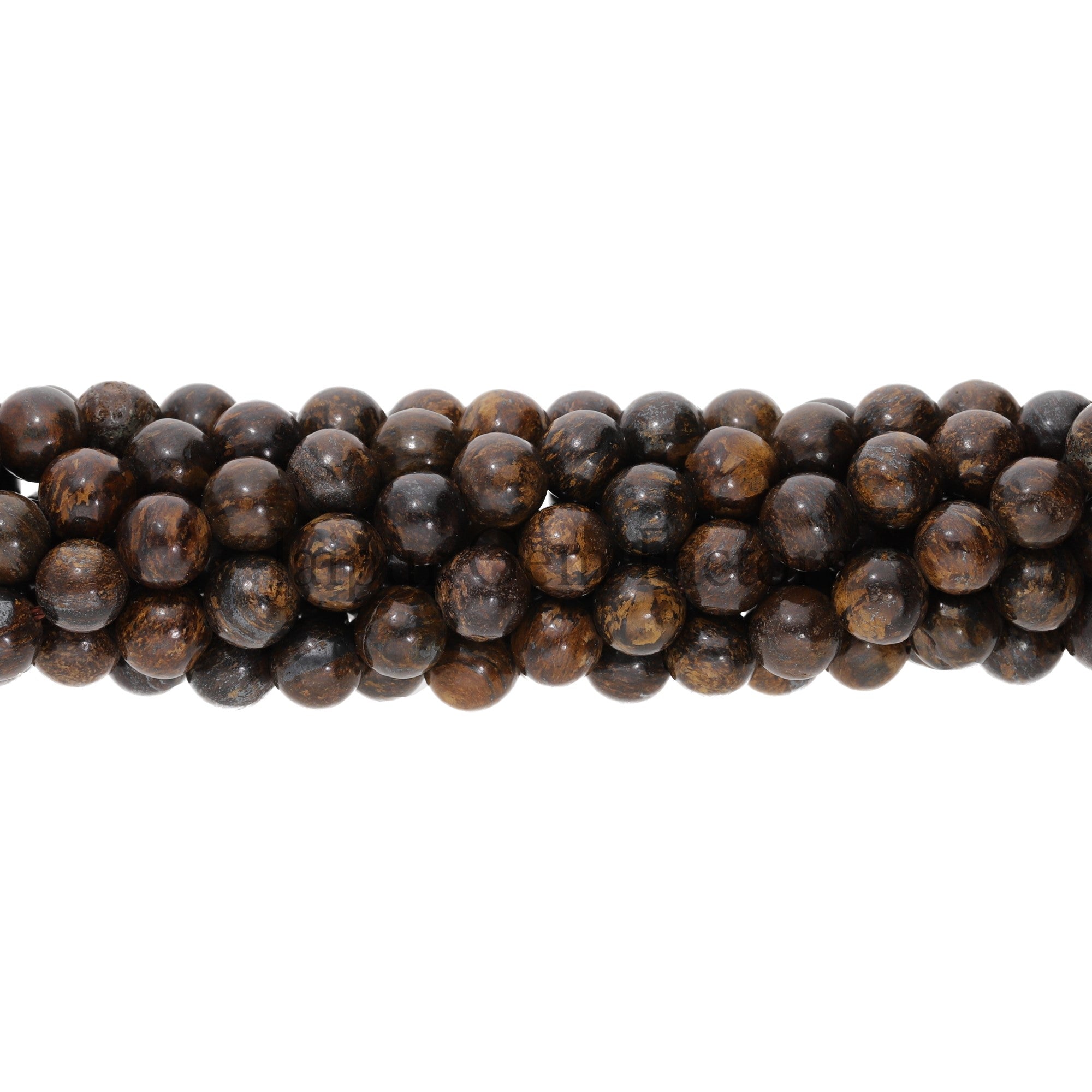 High-Quality Bronzite Gemstone Strand