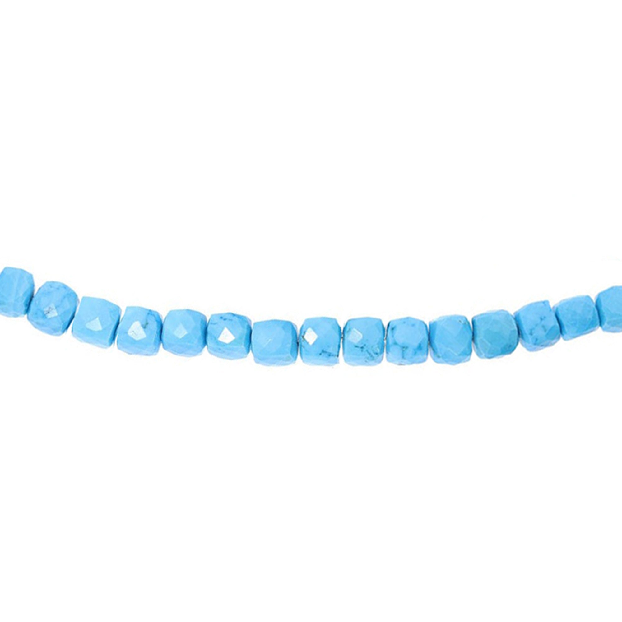 Howlite Stone Cube Beads
