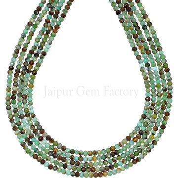 2-2.5 MM Chrysoprase Faceted Round Beads